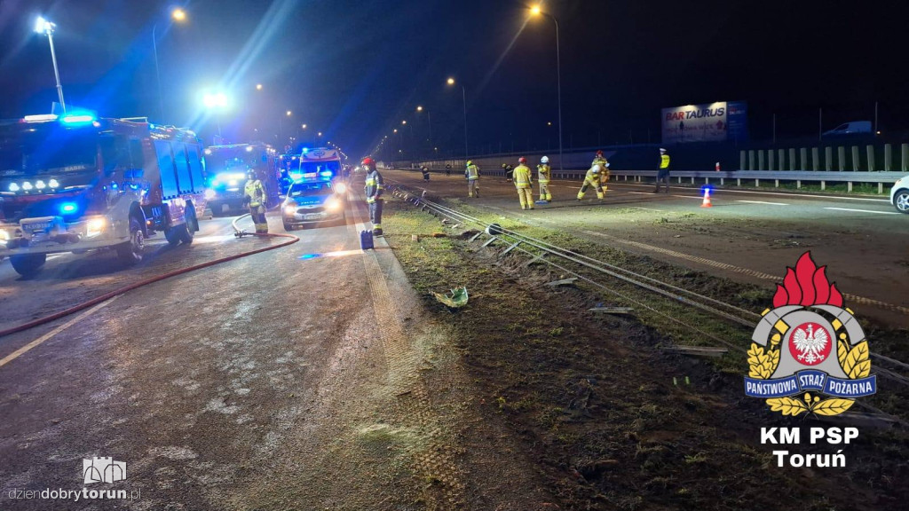 Groźny wypadek na autostradzie A1