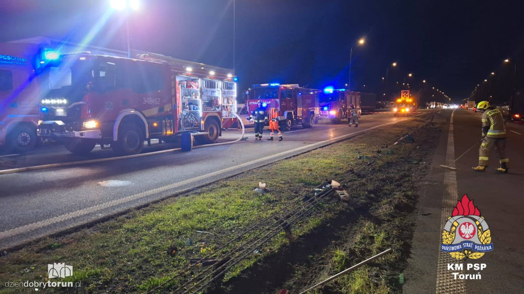 Groźny wypadek na autostradzie A1