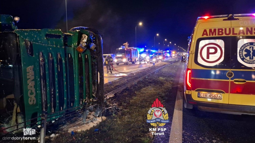 Groźny wypadek na autostradzie A1