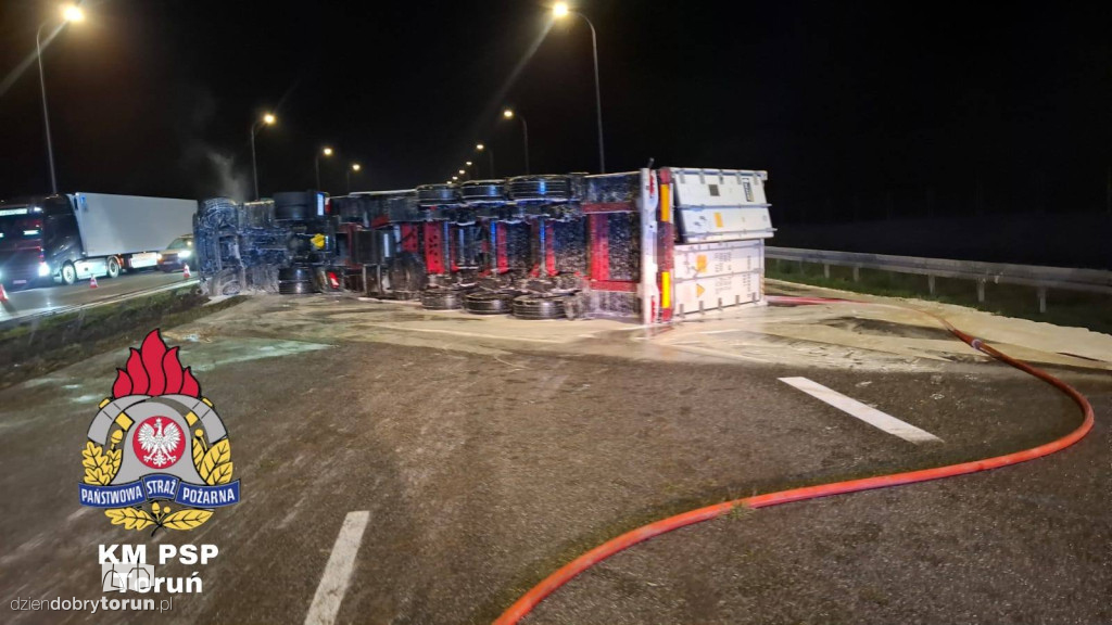 Groźny wypadek na autostradzie A1