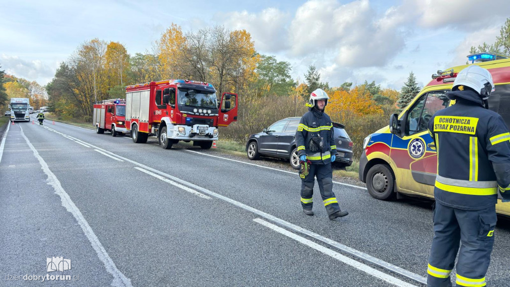 Groźny wypadek na trasie Toruń-Bydgoszcz