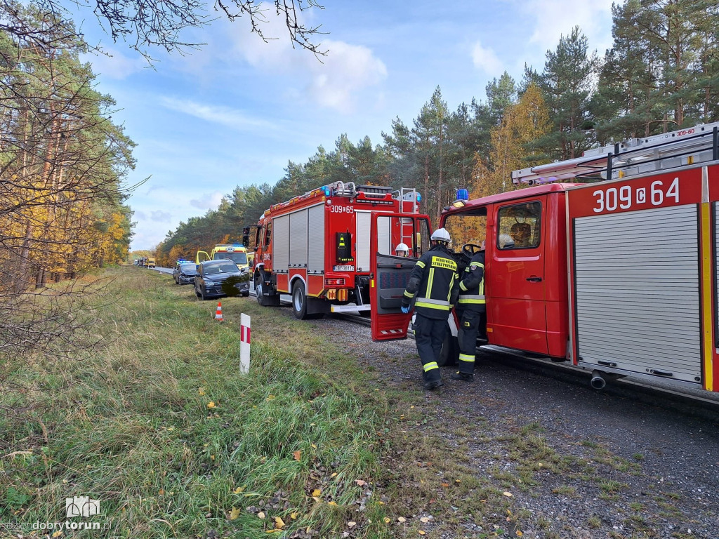 Groźny wypadek na trasie Toruń-Bydgoszcz