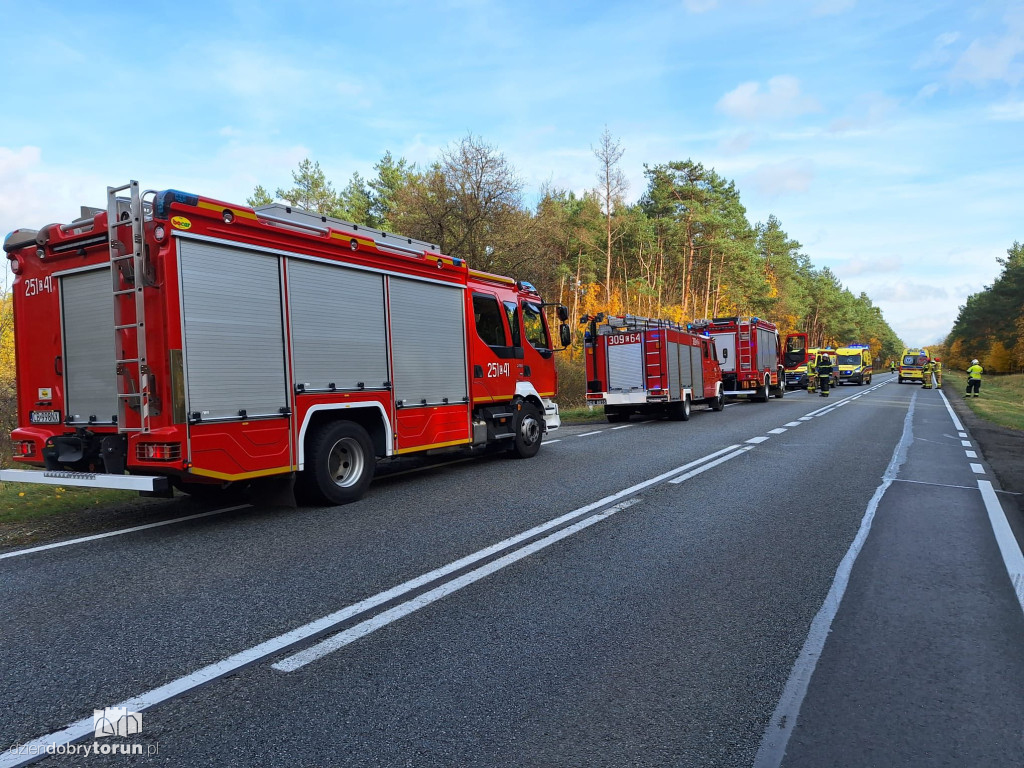 Groźny wypadek na trasie Toruń-Bydgoszcz