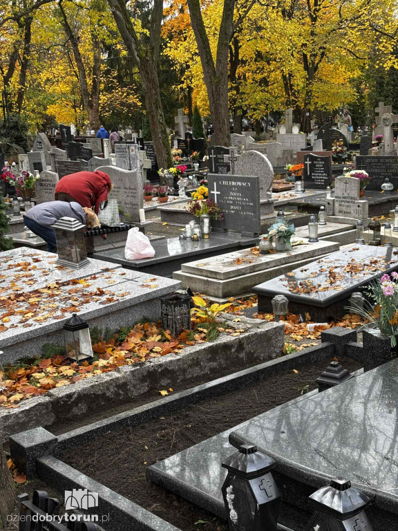 Przygotowania do 1 listopada na cmentarzu św. Jerzego