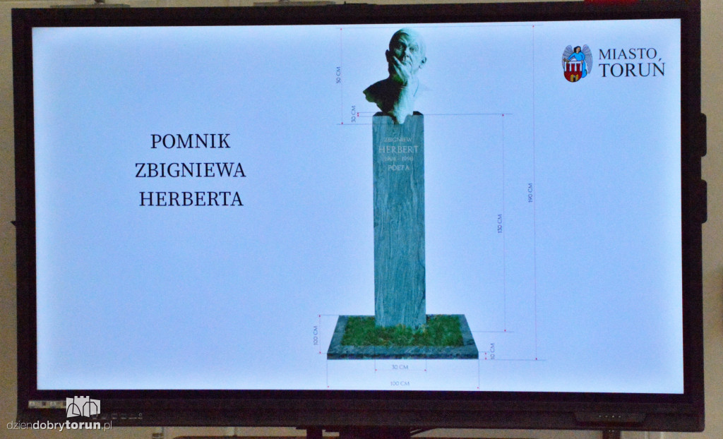 Konferencja prasowa dot. pomnika Herberta