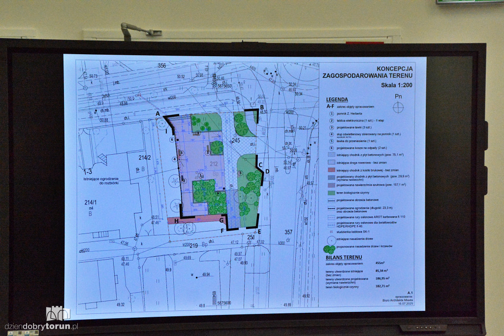 Konferencja prasowa dot. pomnika Herberta