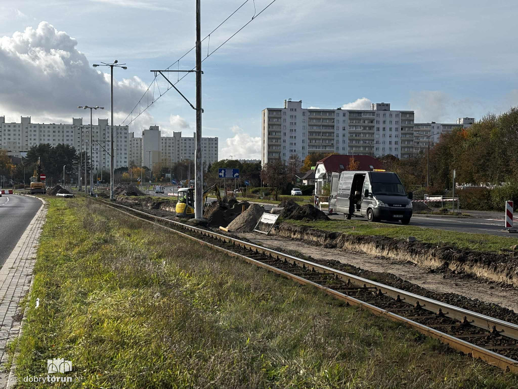 Remont torowiska na Skarpie