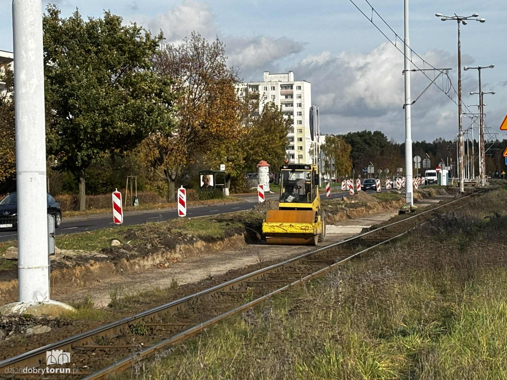Remont torowiska na Skarpie