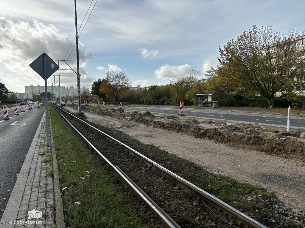 Remont torowiska na Skarpie