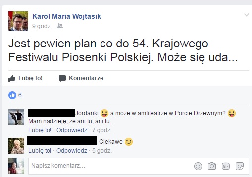 fot. screen z facebookowego profilu radnego Karola Wojtasika
