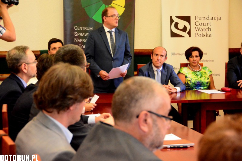 Minister sprawiedliwości w Toruniu