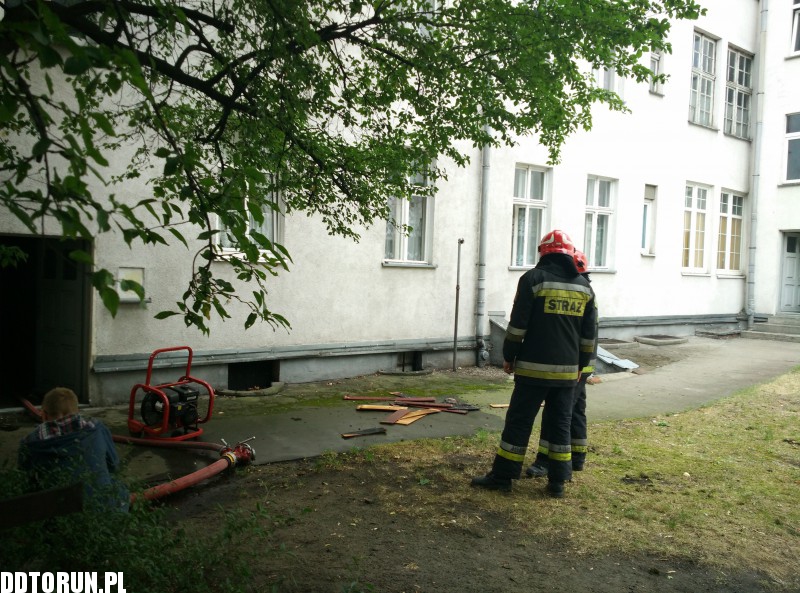 Pożar w kamienicy przy ul. Słowackiego