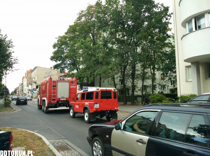 Pożar w kamienicy przy ul. Słowackiego
