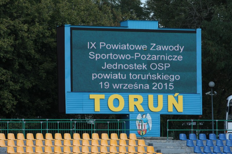 Strażacy rywalizowali na stadionie