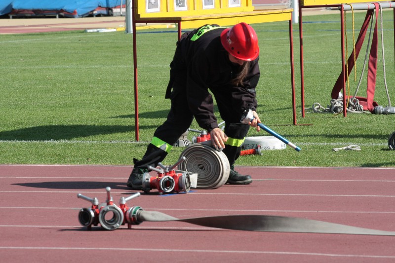 Strażacy rywalizowali na stadionie