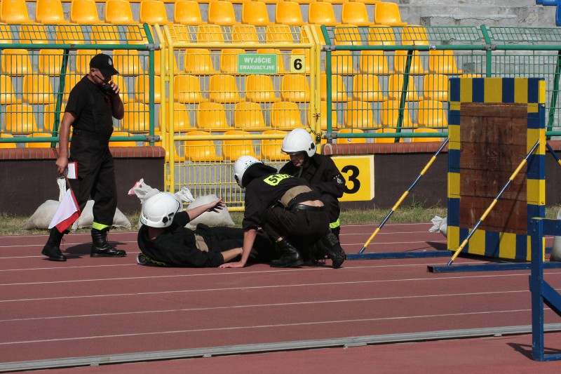 Strażacy rywalizowali na stadionie