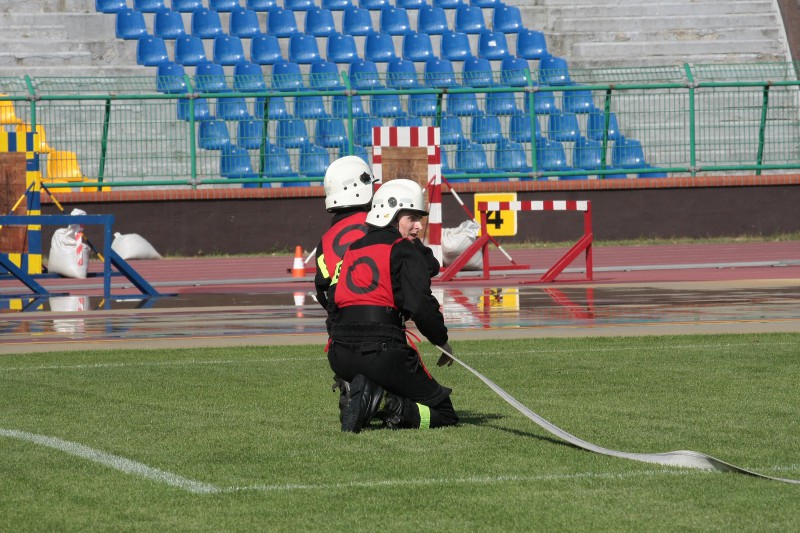 Strażacy rywalizowali na stadionie