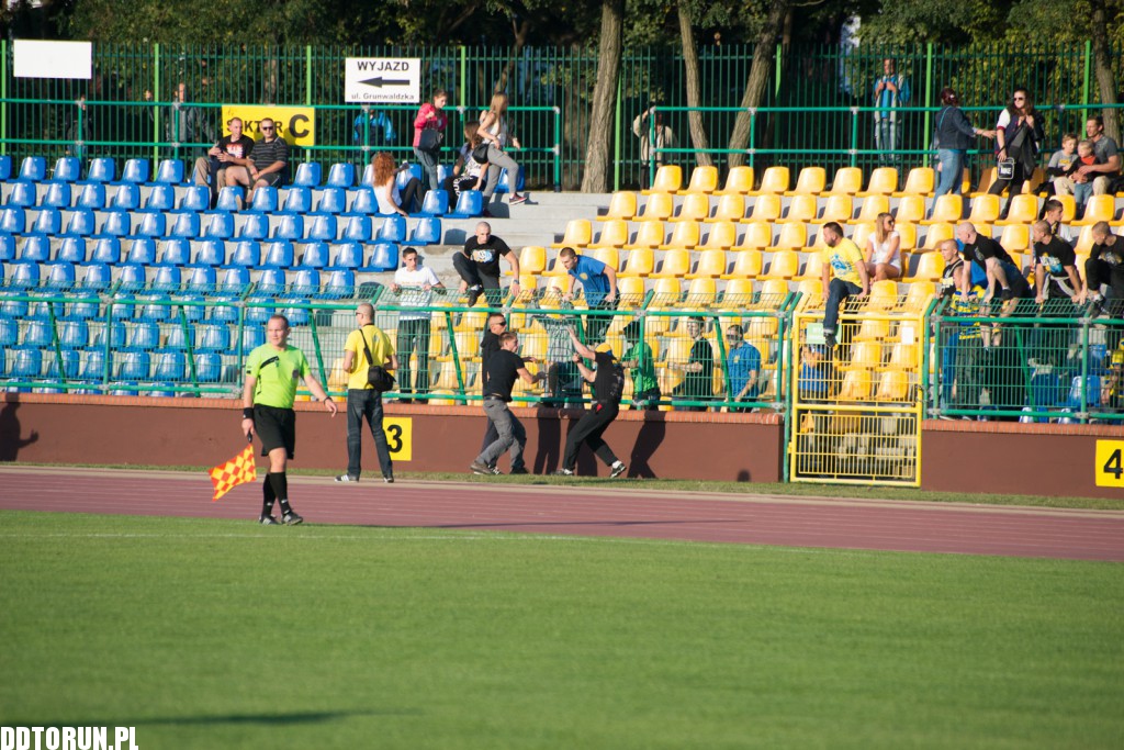 Elana Toruń - KKS Kalisz. Mecz z zadymą