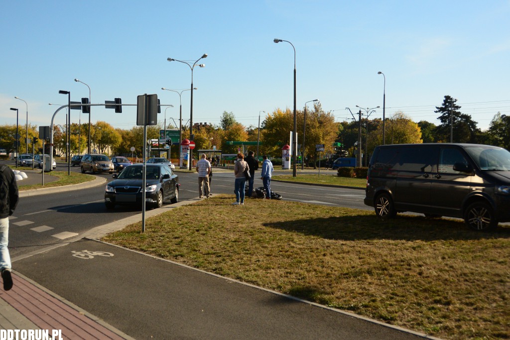 Motocyklista kontra samochód