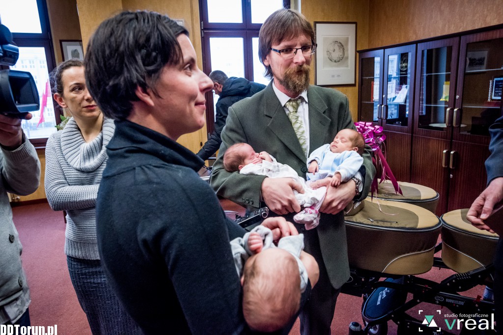 Trojaczki spotykają się z prezydentem