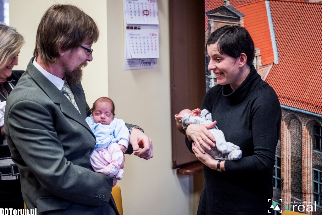 Trojaczki spotykają się z prezydentem