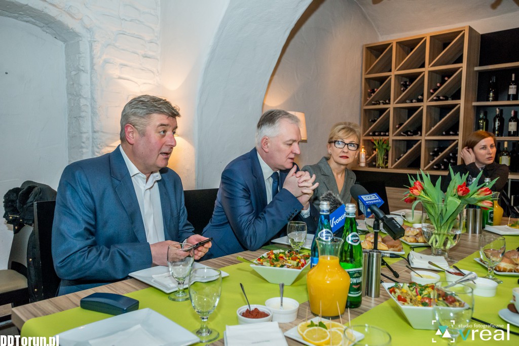 Wicepremier Jarosław  Gowin w Toruniu