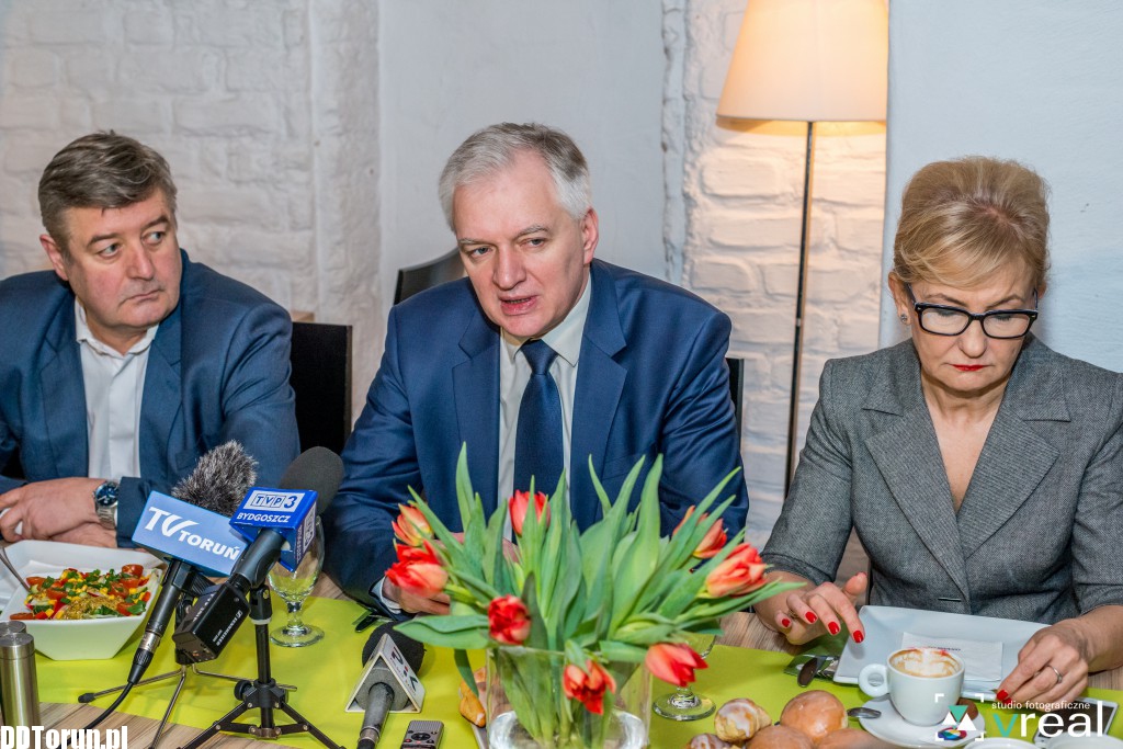 Wicepremier Jarosław  Gowin w Toruniu