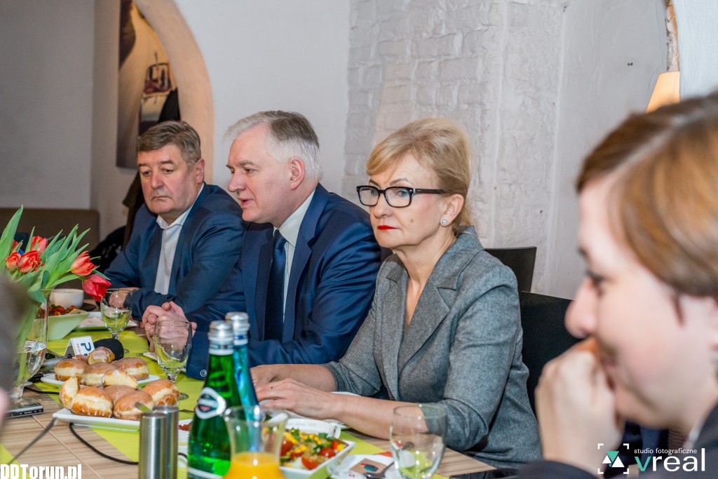 Wicepremier Jarosław  Gowin w Toruniu