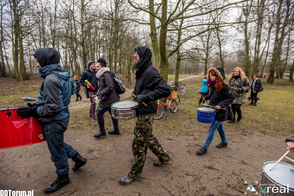 Aktywiści protestowali w parku