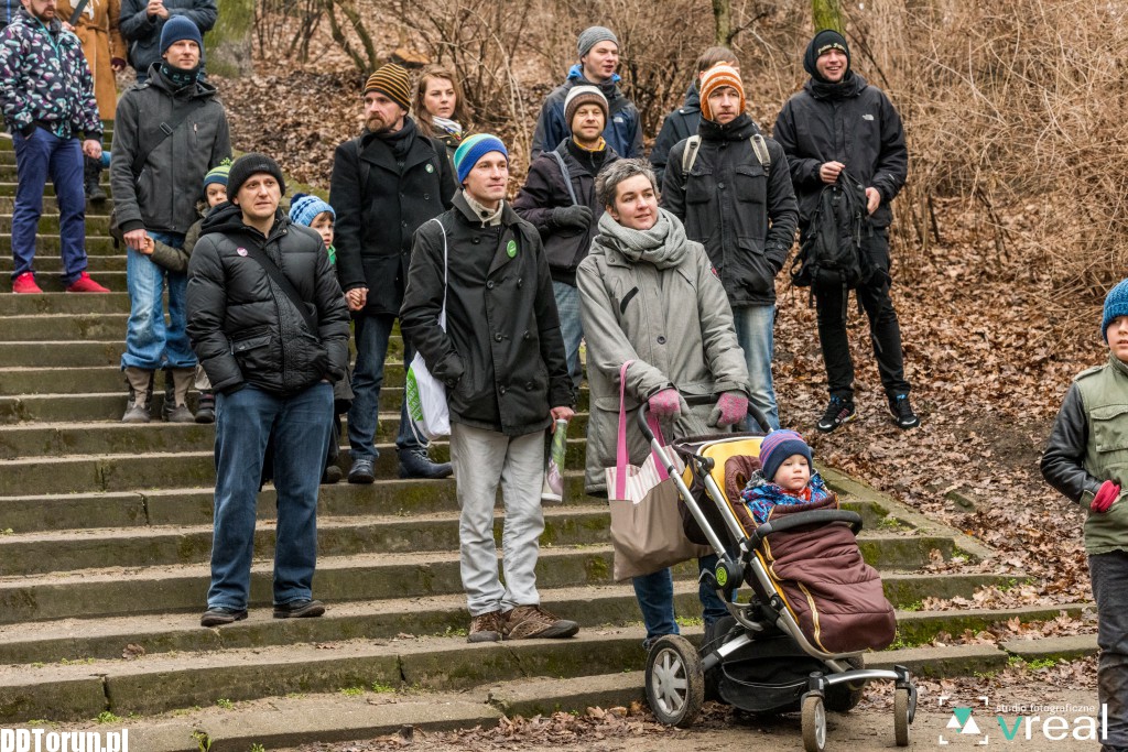Aktywiści protestowali w parku