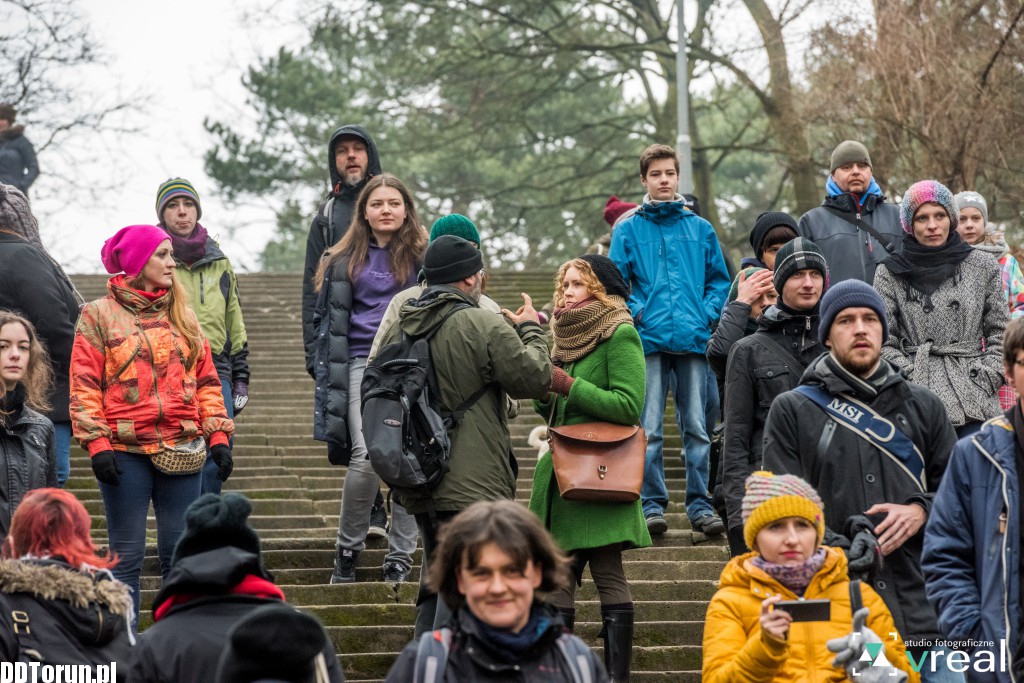 Aktywiści protestowali w parku