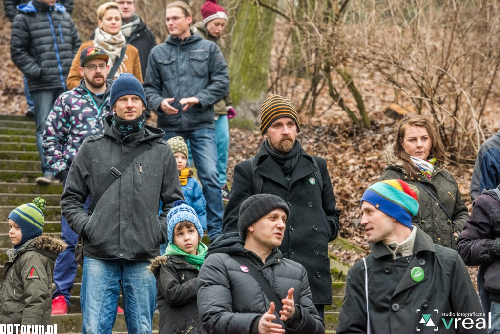 Aktywiści protestowali w parku