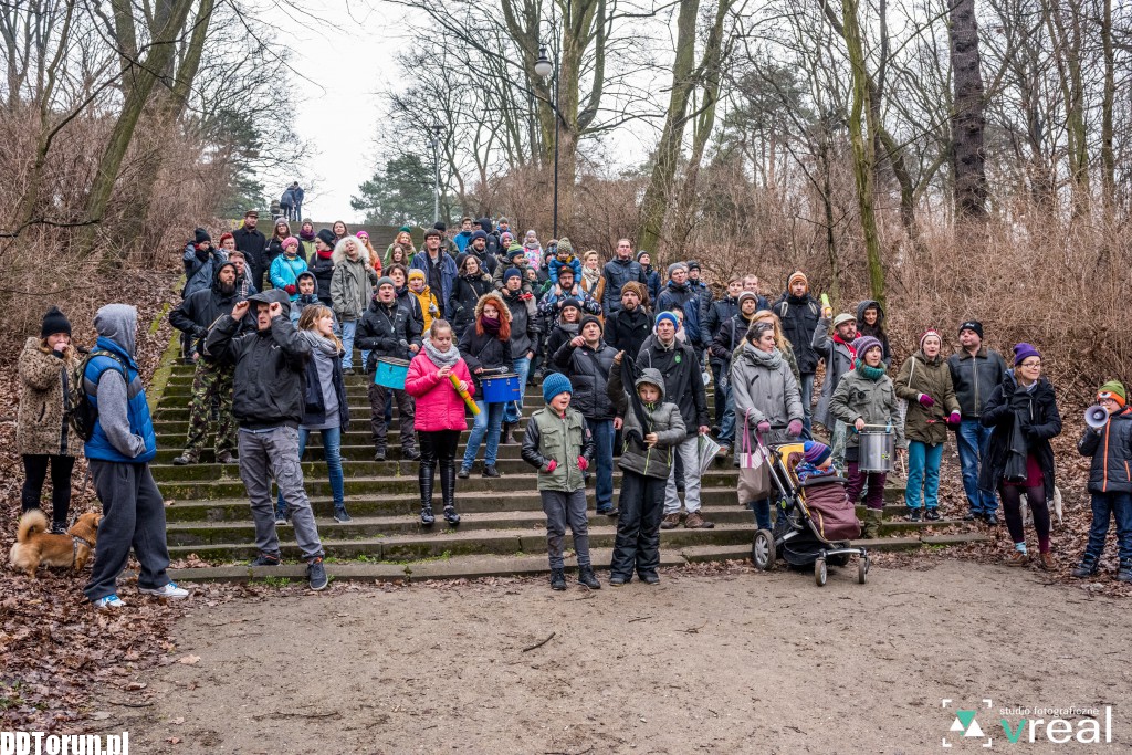 Aktywiści protestowali w parku