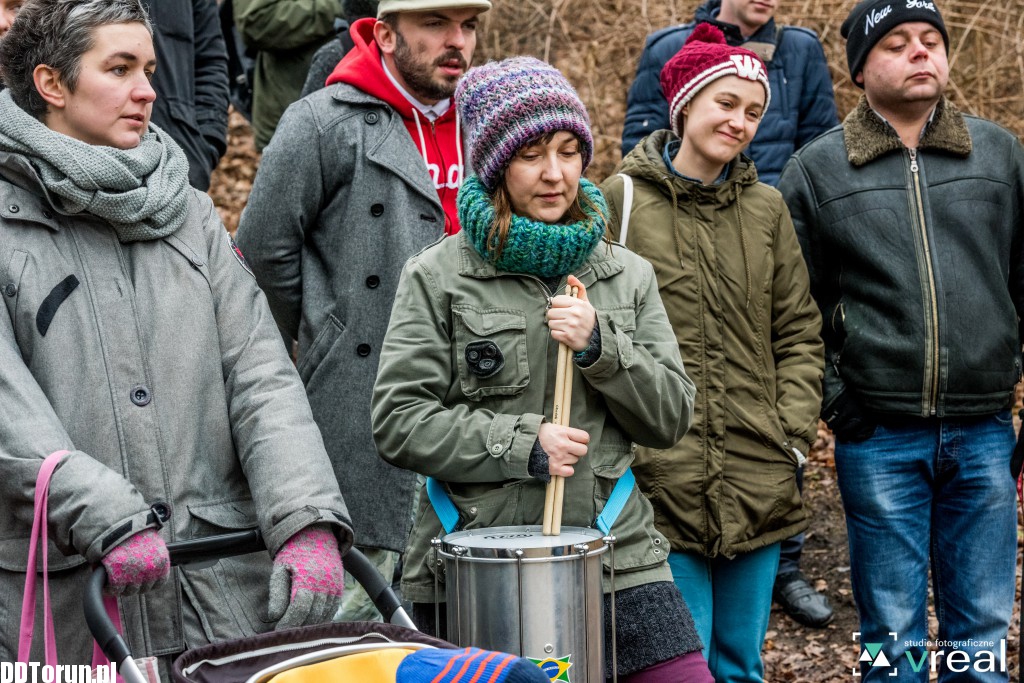 Aktywiści protestowali w parku