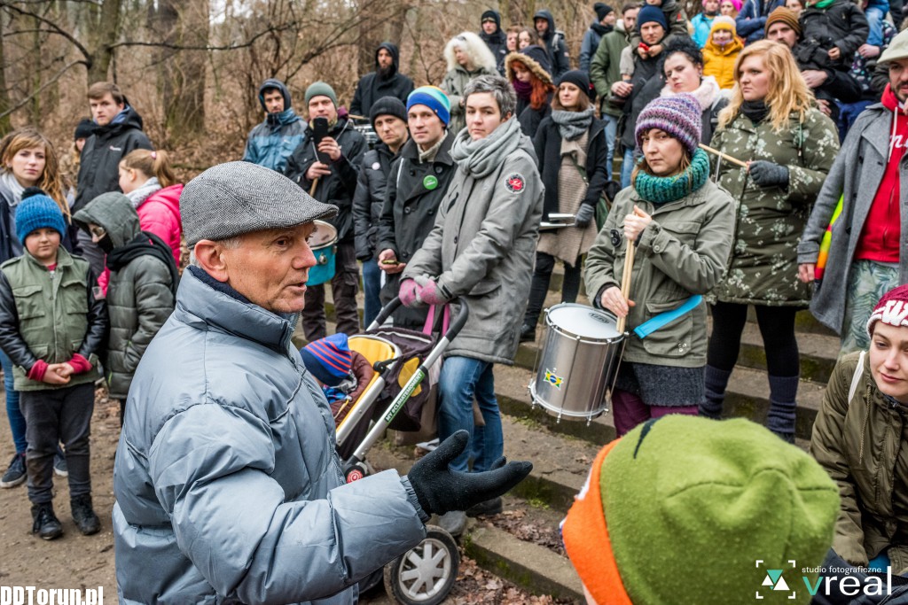 Aktywiści protestowali w parku