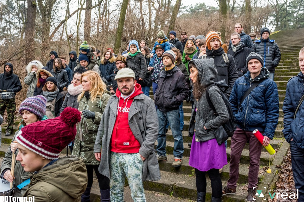 Aktywiści protestowali w parku