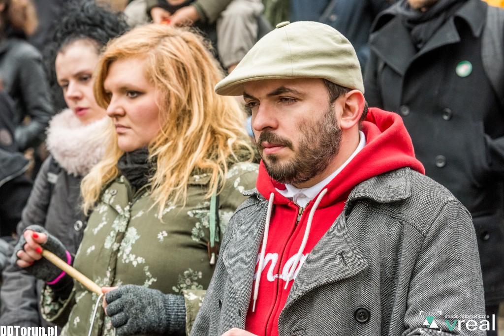 Aktywiści protestowali w parku