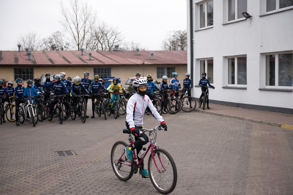 Rodzinny trening rowerowy