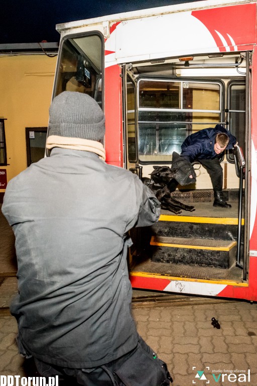 Straż miejska - szkolenie walki w tramwajach