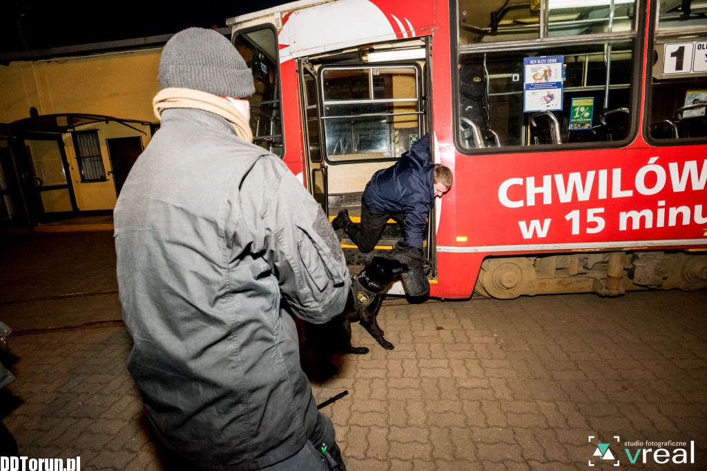 Straż miejska - szkolenie walki w tramwajach