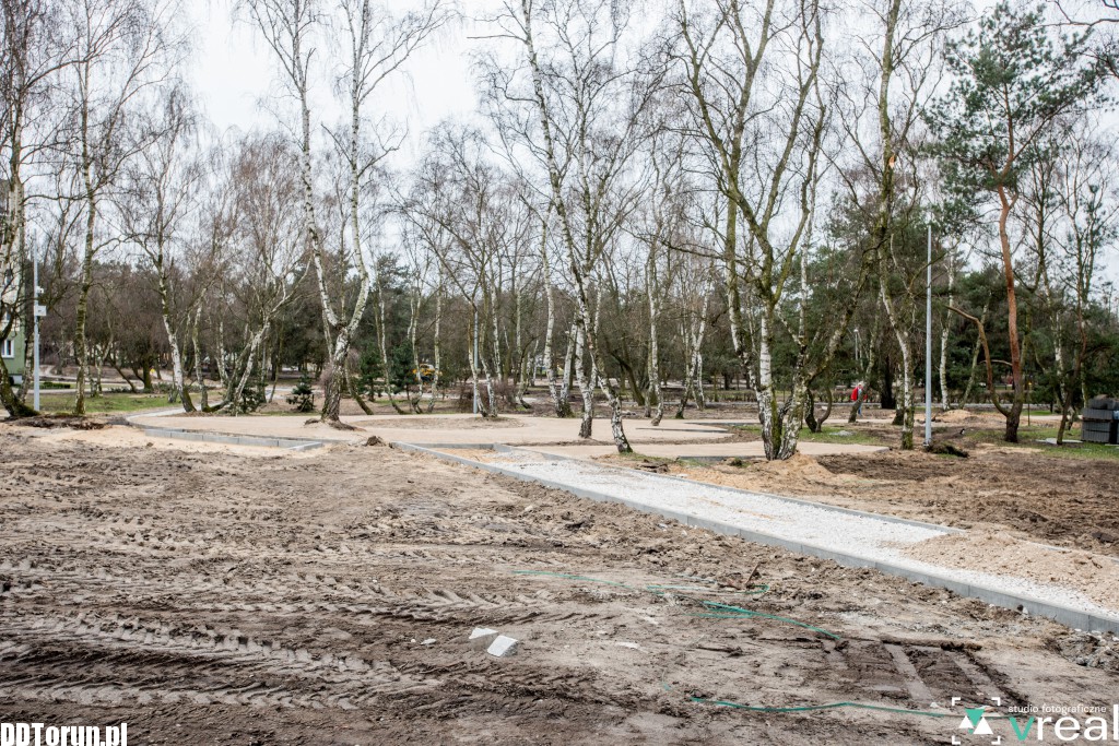 Park na Skarpie nabiera rumieńców