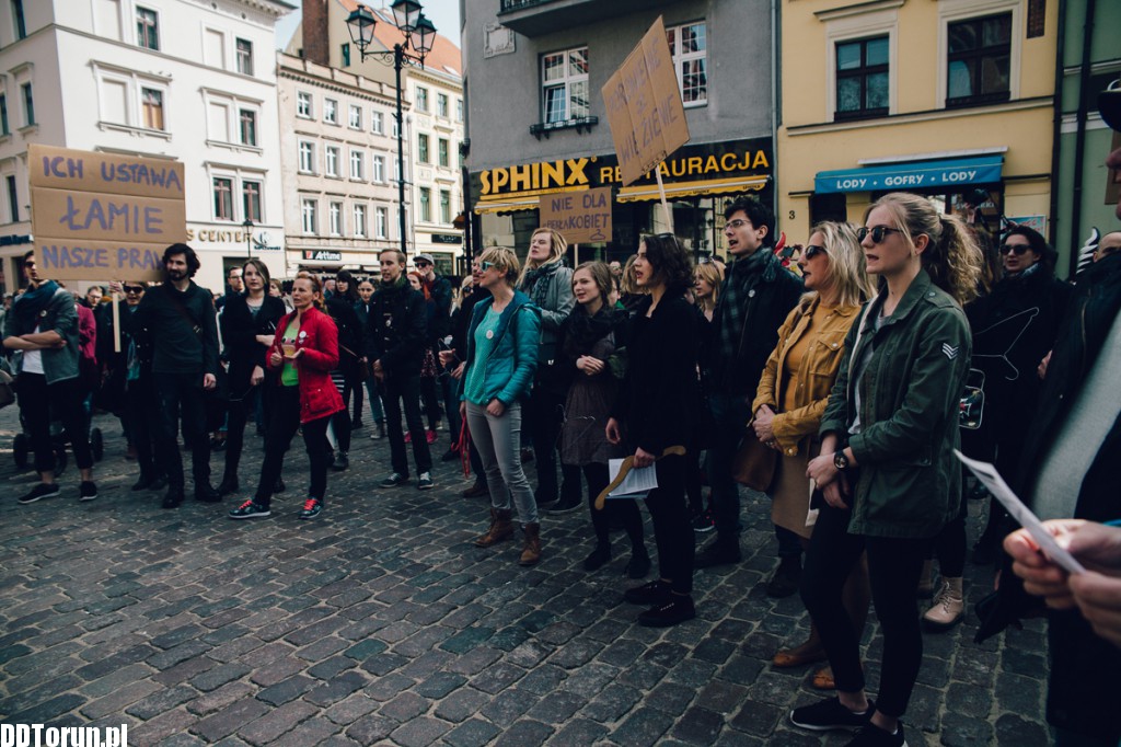 Protest przeciw zaostrzeniu ustawy antyaborcyjnej