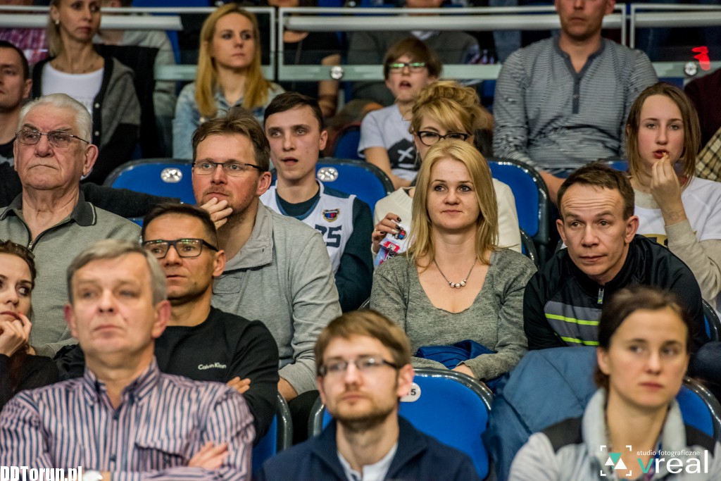 Kibice na meczu Polskiego Cukru Toruń