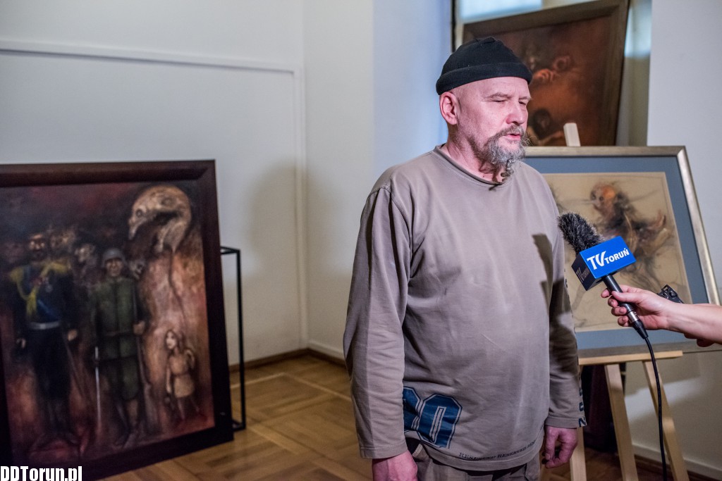 Kazimierz Kalkowski tuż przed wystawą