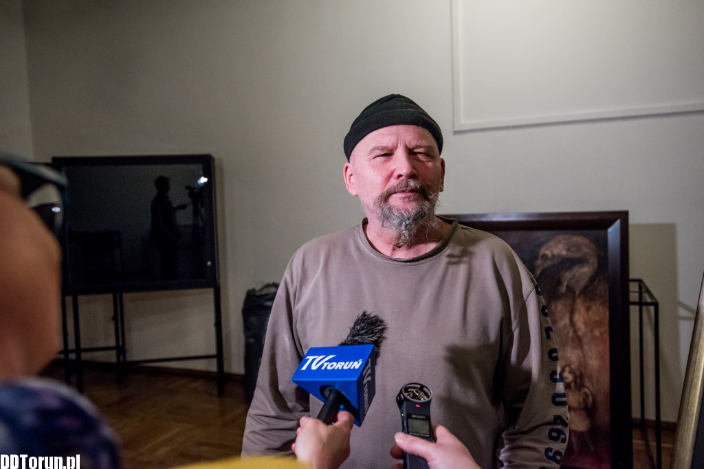 Kazimierz Kalkowski tuż przed wystawą