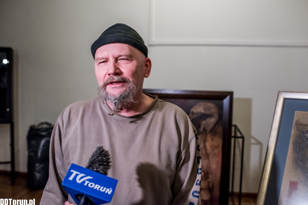 Kazimierz Kalkowski tuż przed wystawą