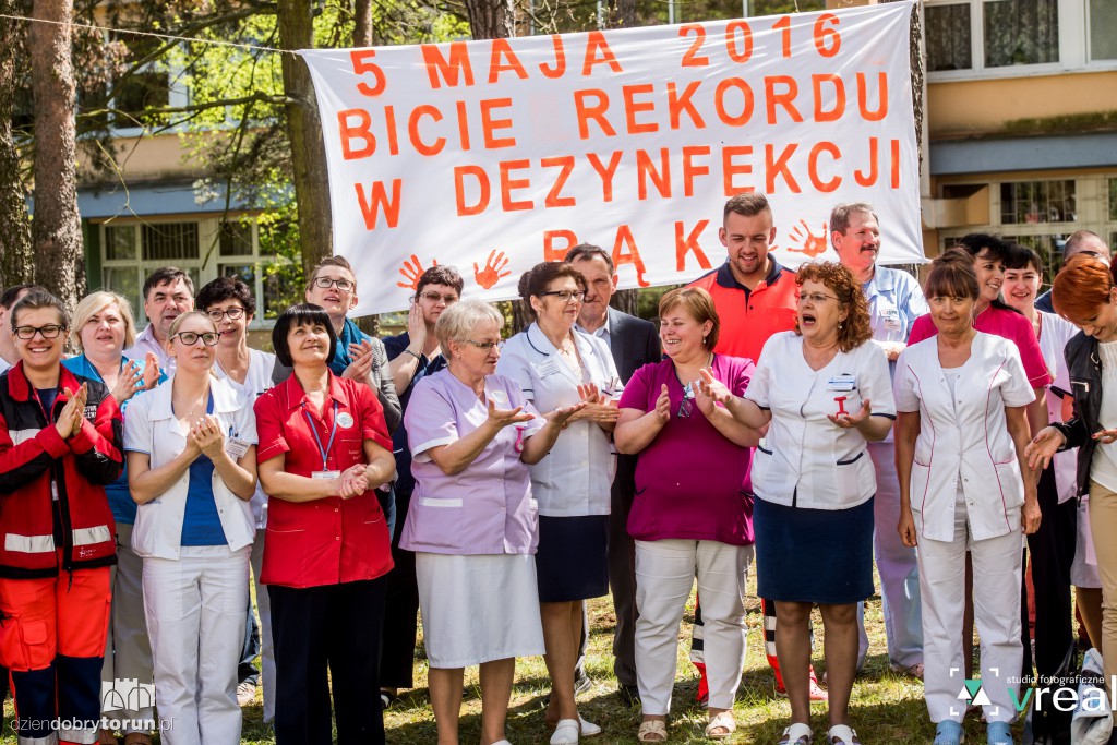 Rekord w dezynfekowaniu rąk