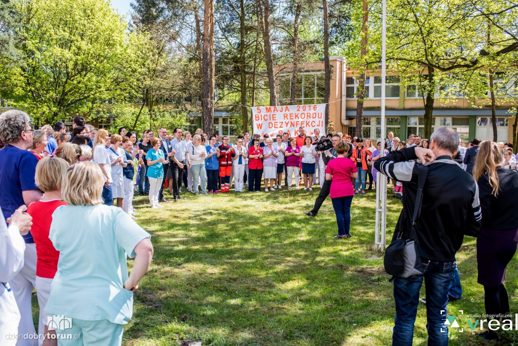 Rekord w dezynfekowaniu rąk