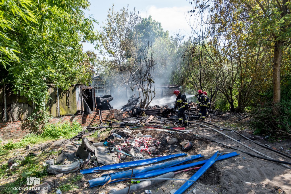 Pożar przy ul. Czarlińskiego