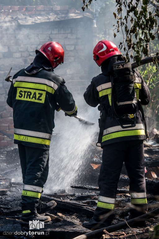 Pożar przy ul. Czarlińskiego